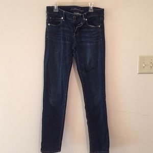 AE skinny jenny dark wash jean